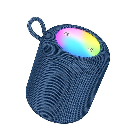 Przenośny głośnik Bluetooth HOCO HC30, 5W, TWS, RGB, Niebieski