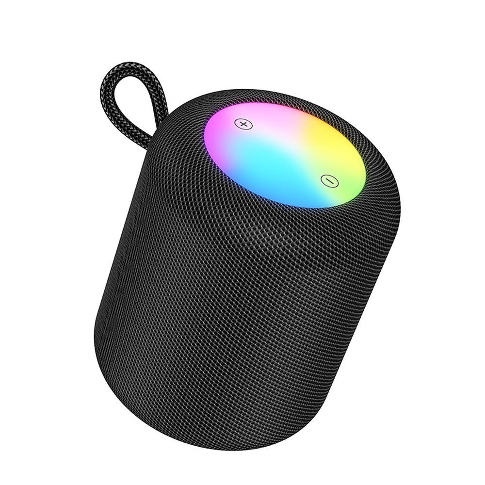 Głośnik przenośny Bluetooth HOCO HC30, 5W, TWS, RGB, Czarny