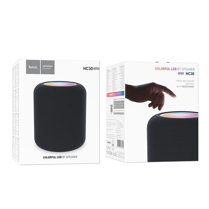 Głośnik przenośny Bluetooth HOCO HC30, 5W, TWS, RGB, Czarny