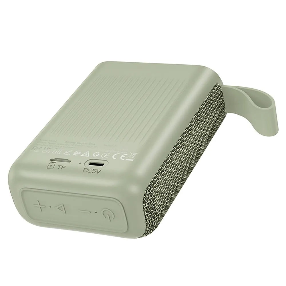 Przenośny głośnik Bluetooth HOCO HC34, 5W, TWS, Wodoodporny, Zielony