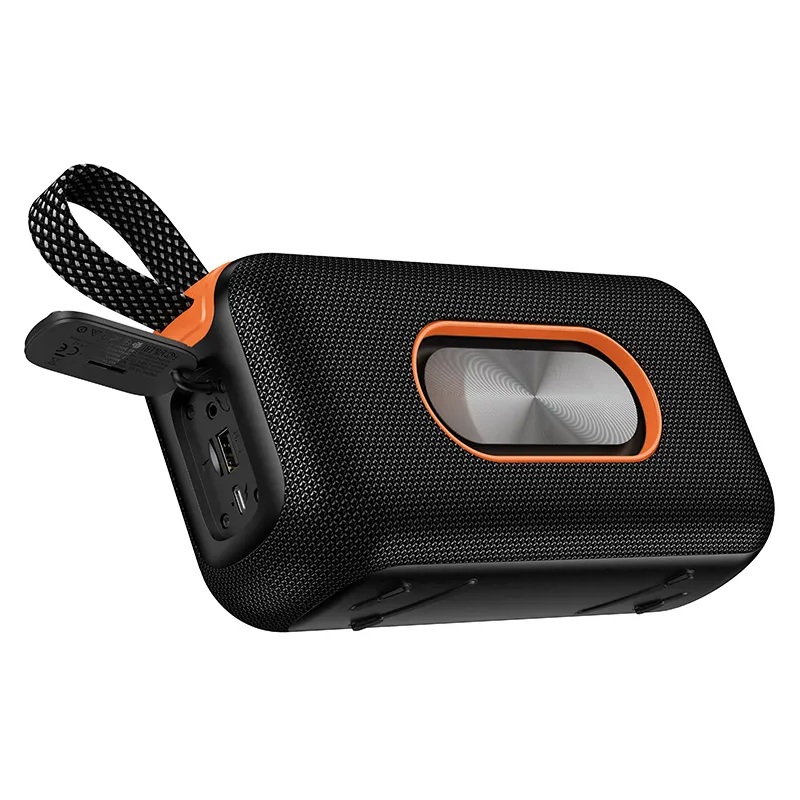 Przenośny głośnik Bluetooth HOCO HC32, 2 x 10W, TWS, RGB, Czarny