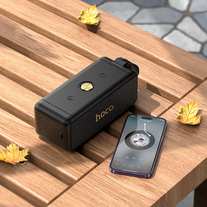 Przenośny głośnik Bluetooth HOCO HT1 Pro, 16W, TWS, czarny