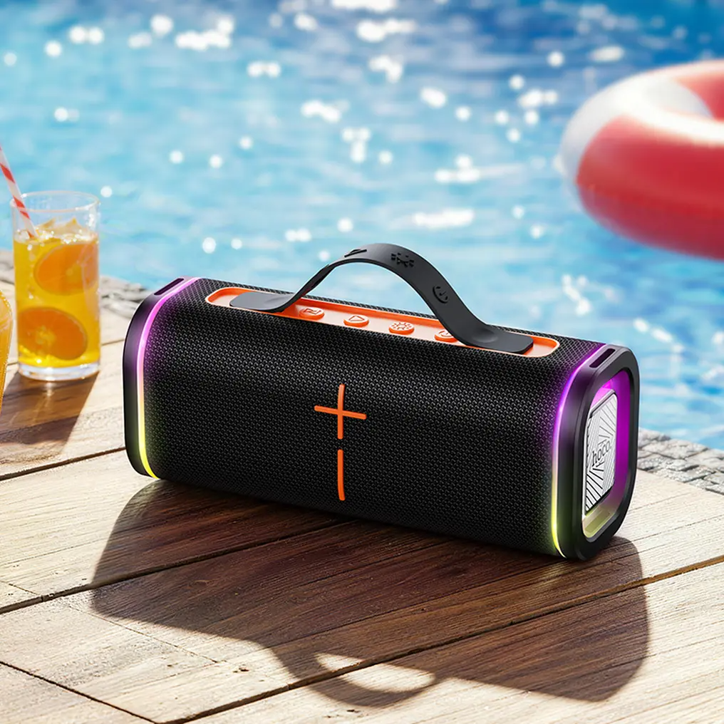HOCO HC51 Portable Bluetooth Speaker, 30W, TWS, RGB, Black