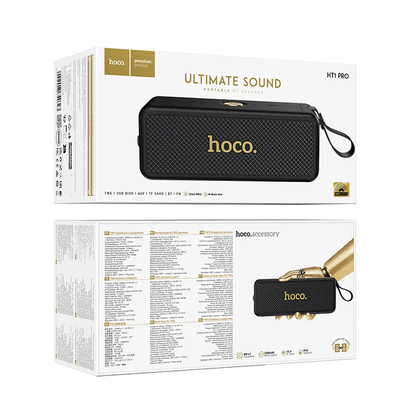 Przenośny głośnik Bluetooth HOCO HT1 Pro, 16W, TWS, czarny