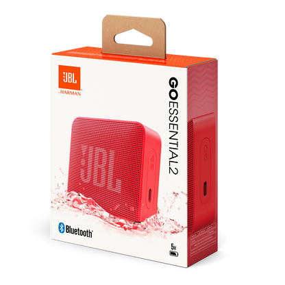 Przenośny głośnik Bluetooth JBL Go Essential 2, 3.1W, Pro Sound, Wodoodporny, Czerwony JBLGOES2REDCN