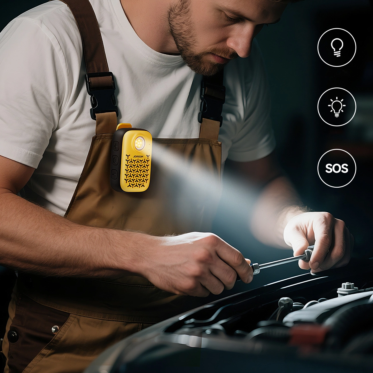 Przenośny Głośnik Bluetooth Joyroom Maya JR-MS03, 5W, Wodoodporny, Żółty