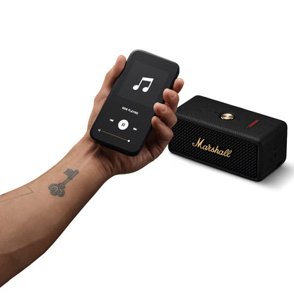 Przenośny głośnik Bluetooth Marshall Emberton II, 20W, wodoodporny, czarno-złoty