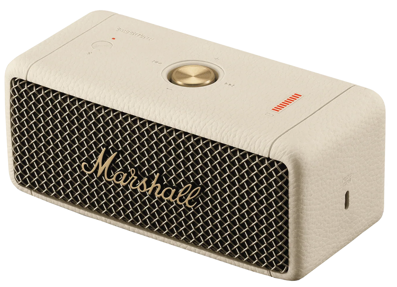 Przenośny głośnik Bluetooth Marshall Emberton II, 20W, wodoodporny, kremowy