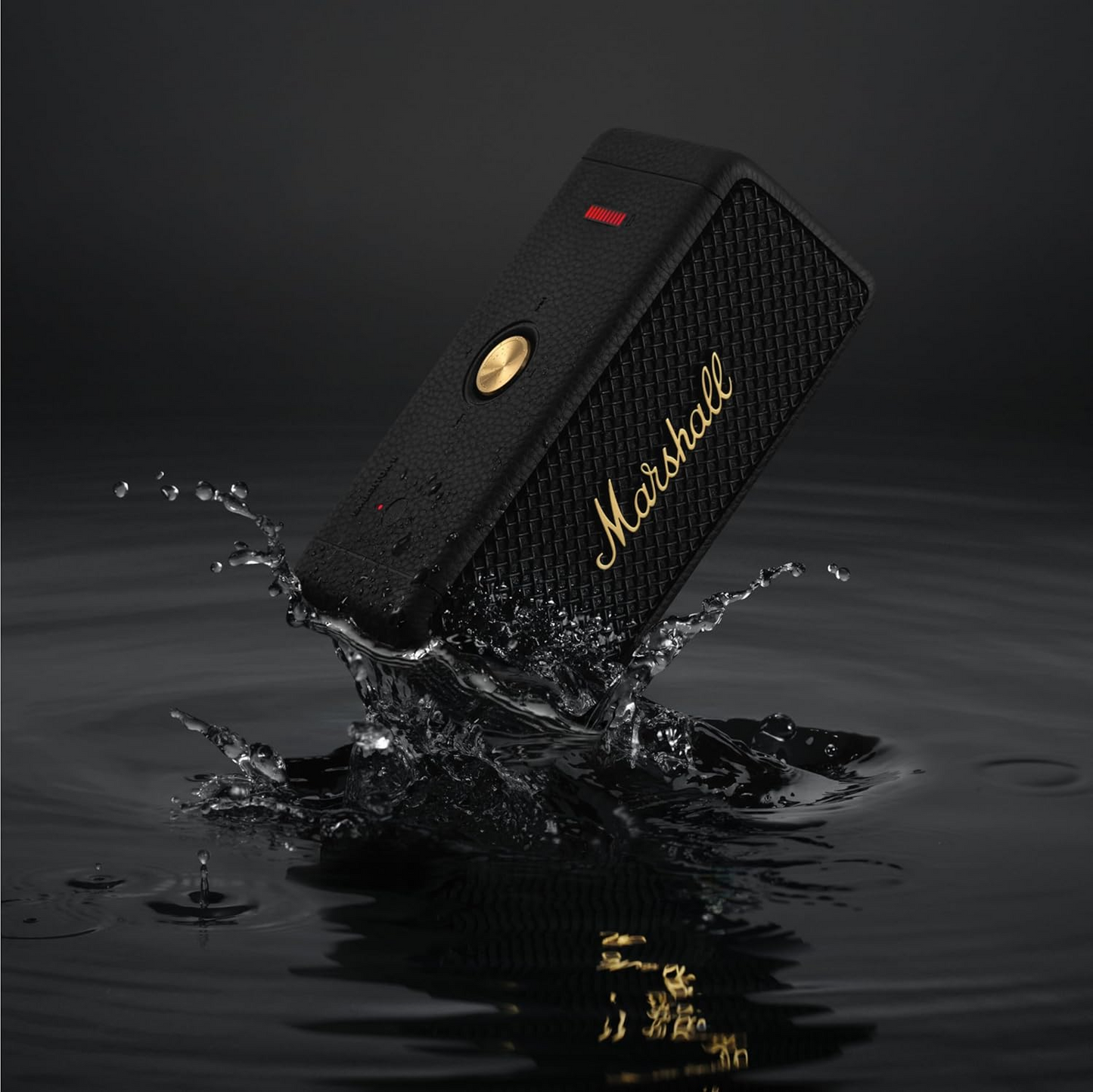 Przenośny głośnik Bluetooth Marshall Emberton II, 20W, wodoodporny, czarno-złoty