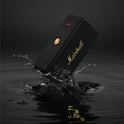 Przenośny głośnik Bluetooth Marshall Emberton II, 20W, wodoodporny, czarno-złoty