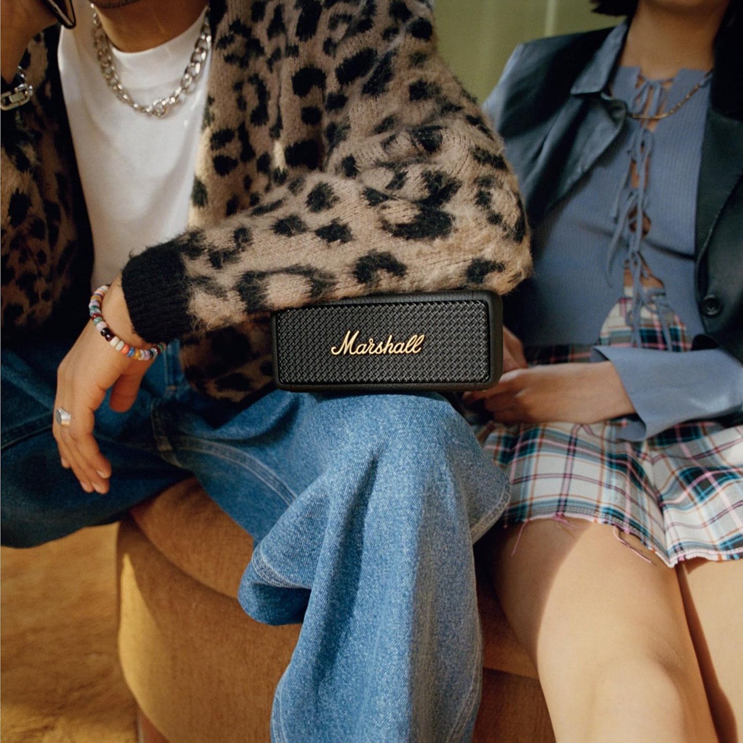 Przenośny głośnik Bluetooth Marshall Emberton II, 20W, wodoodporny, czarno-złoty