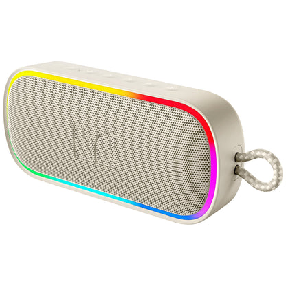 Przenośny głośnik Bluetooth Monster S150 Plus, 40W, TWS, RGB, wodoodporny, jasny kremowy