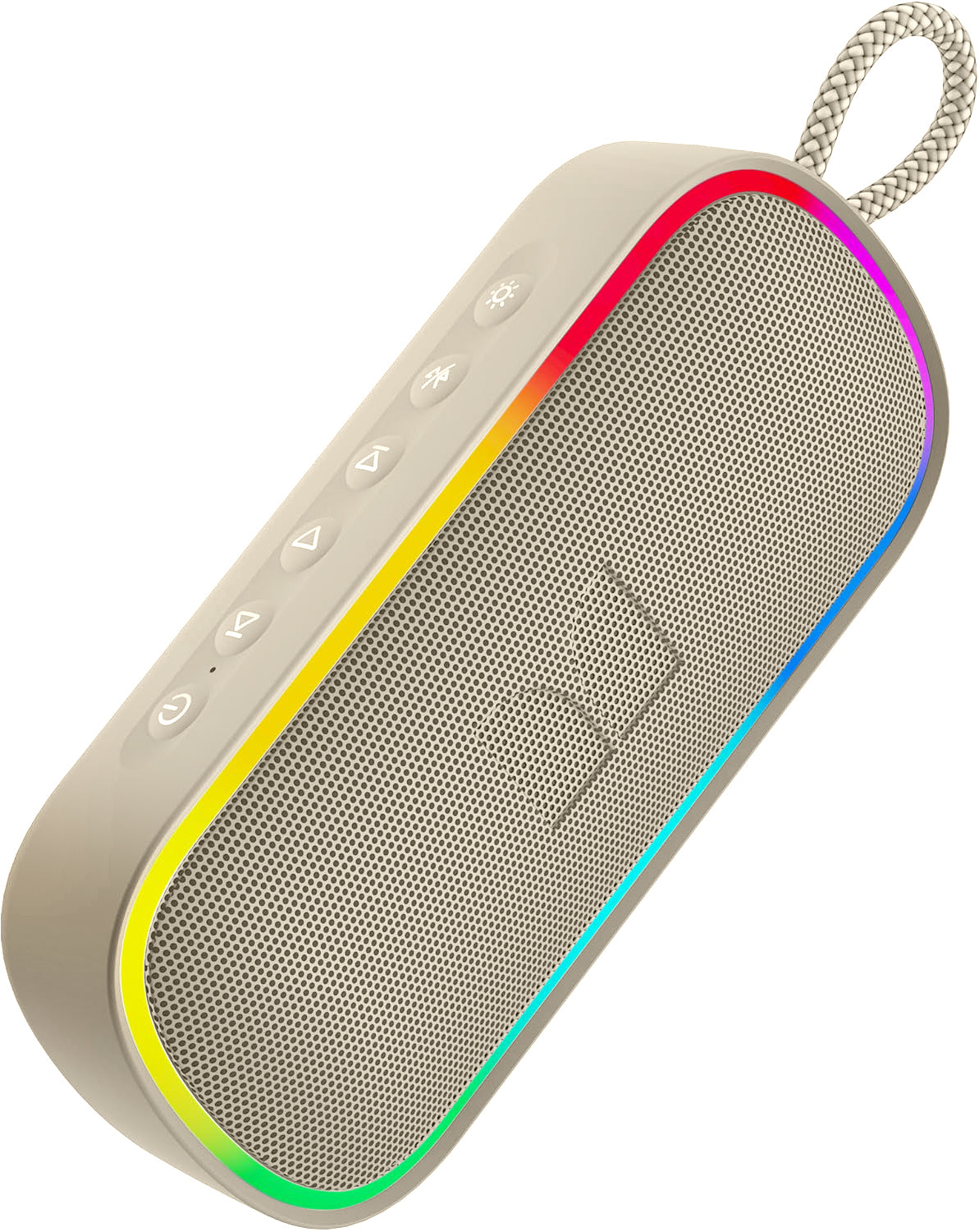 Przenośny głośnik Bluetooth Monster S150 Plus, 40W, TWS, RGB, wodoodporny, jasny kremowy