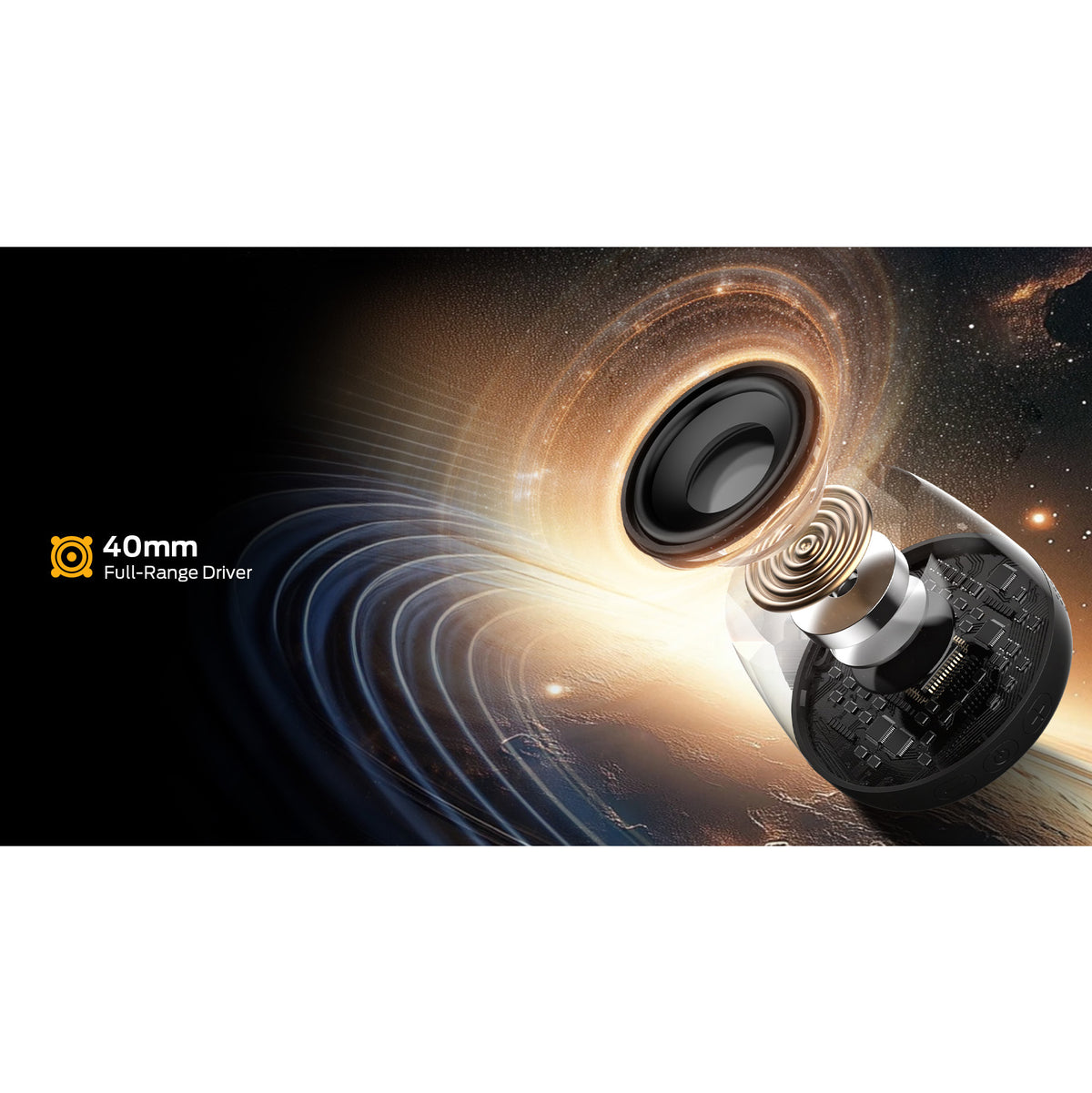 Przenośny głośnik Bluetooth Monster Mag Flux, 5W, TWS, RGB, Czarny