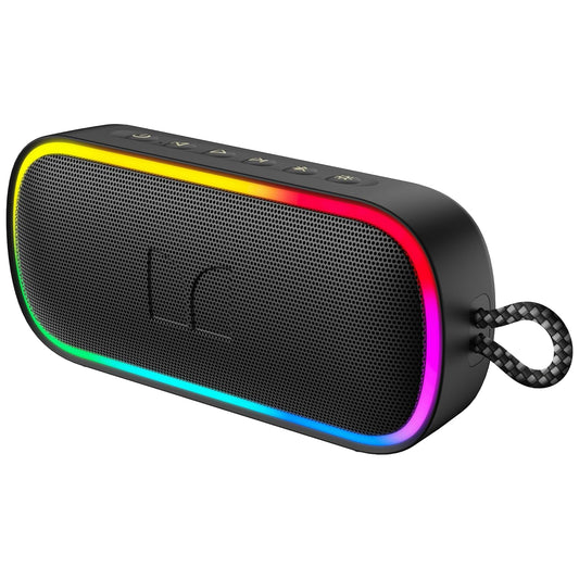 Przenośny głośnik Bluetooth Monster S150 Plus, 40W, TWS, RGB, wodoodporny, czarny