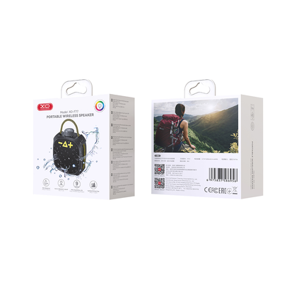 Przenośny Głośnik Bluetooth XO Design F77, TWS, RGB, Wodoodporny, Czarny