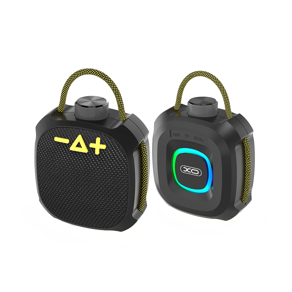 Przenośny Głośnik Bluetooth XO Design F77, TWS, RGB, Wodoodporny, Czarny
