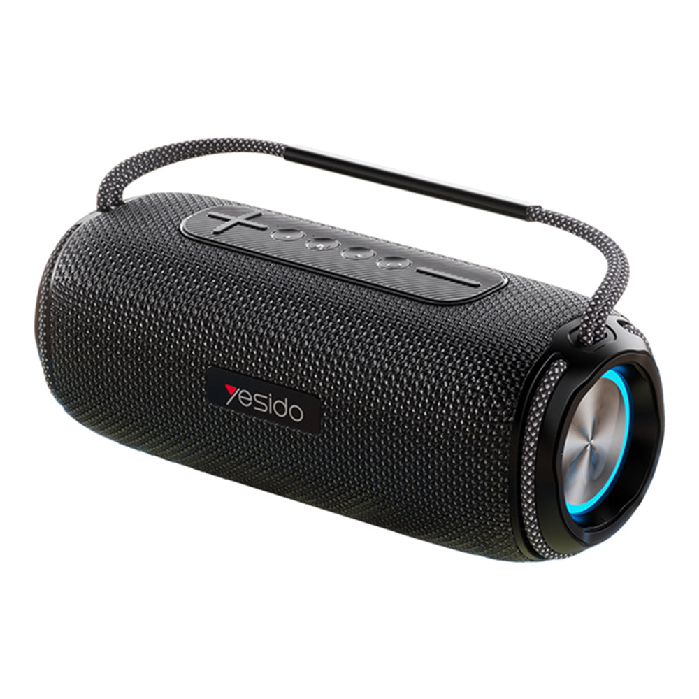 Yesido YSW11 Portable Bluetooth Speaker, 40W, RGB, Waterproof, Black