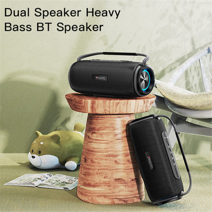 Przenośny głośnik Bluetooth Yesido YSW11, 40W, RGB, Wodoodporny, Czarny