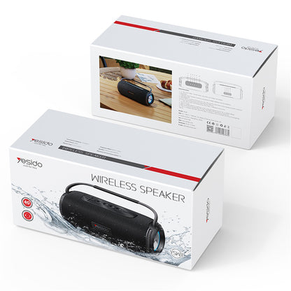 Przenośny głośnik Bluetooth Yesido YSW11, 40W, RGB, Wodoodporny, Czarny