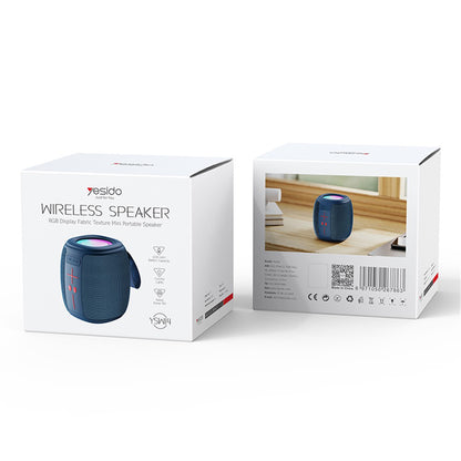 Przenośny Głośnik Bluetooth Yesido YSW14, 5W, RGB, Niebieski