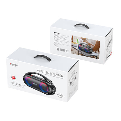 Przenośny głośnik Bluetooth Yesido YSW19, 40W, RGB, Wodoodporny, Czarny