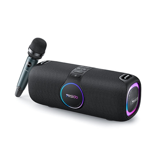 Głośnik Bluetooth Yesido YSW21 Karaoke, 120W, RGB, Wodoodporny, Czarny