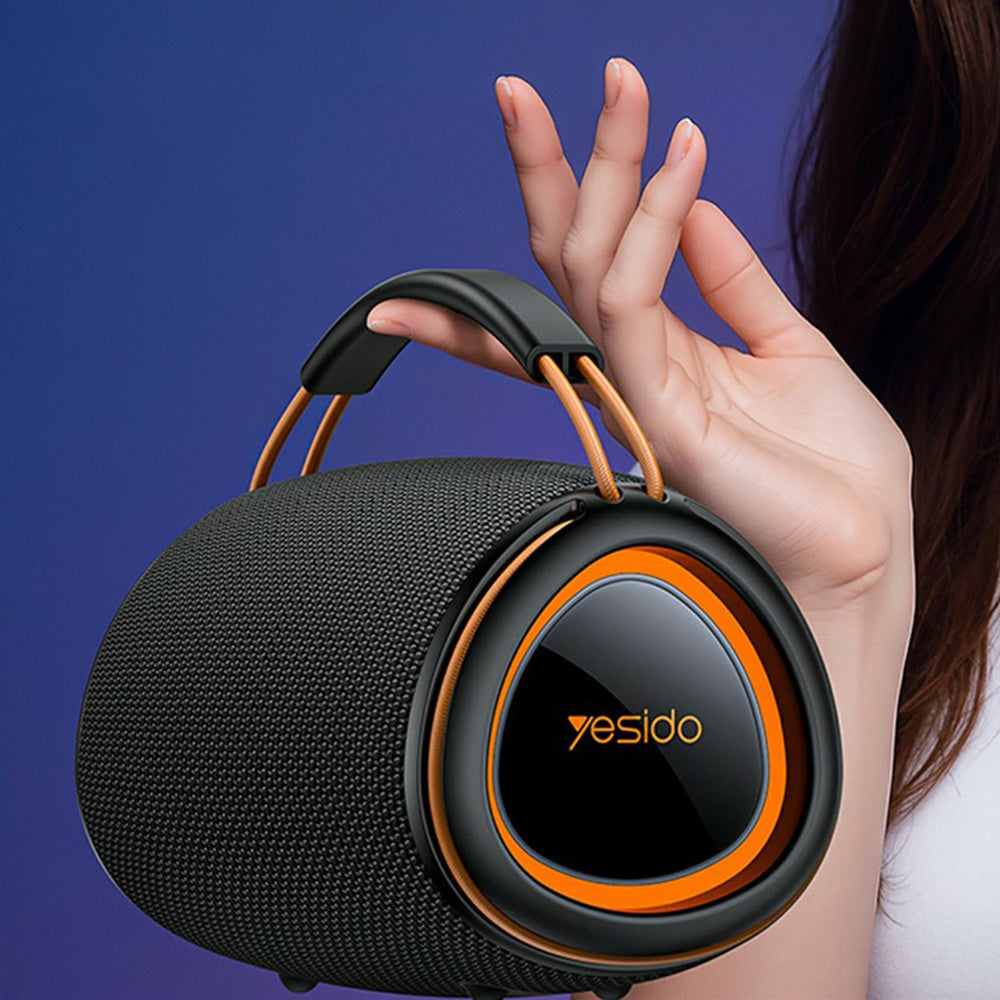 Przenośny głośnik Bluetooth Yesido YSW39, 20W, TWS, RGB, Czarny