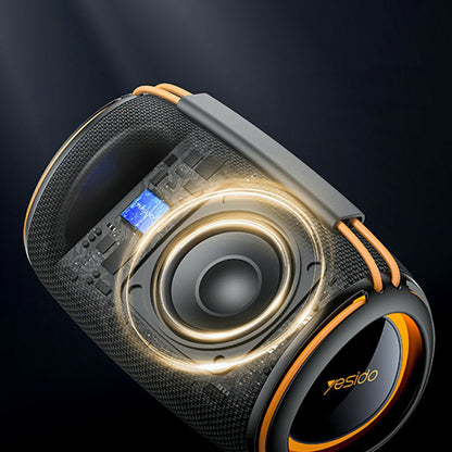 Przenośny głośnik Bluetooth Yesido YSW39, 20W, TWS, RGB, Czarny