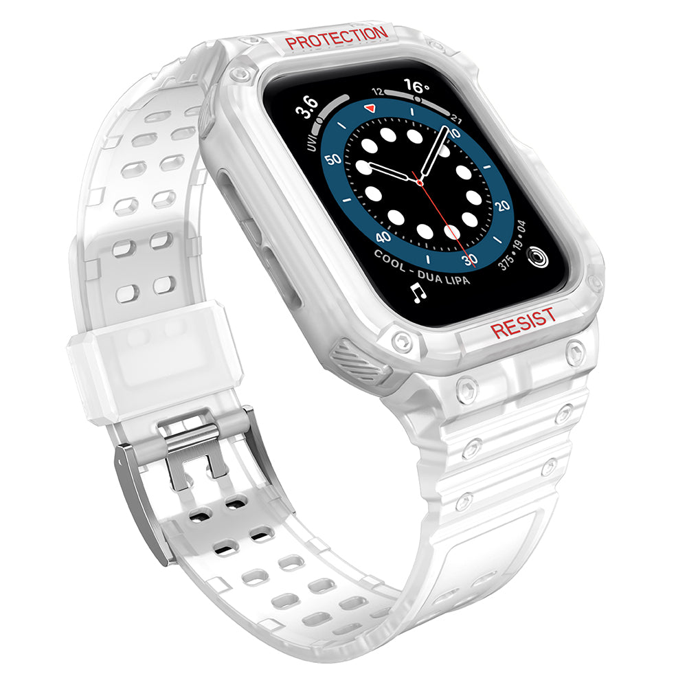 Pancerne etui OEM do zegarków Apple Watch z serii 41 mm / 40 mm / 38 mm, białe