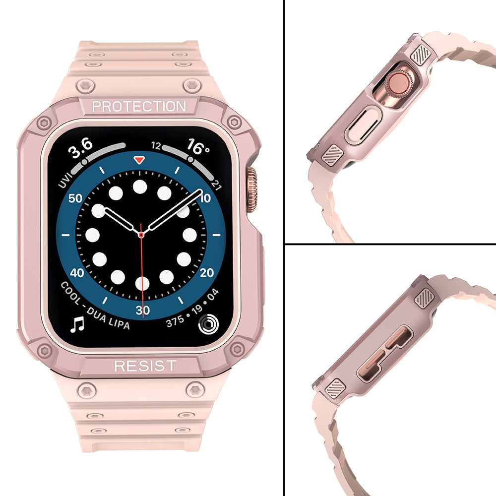 Pancerne etui OEM do zegarków Apple Watch z serii 41 mm / 40 mm / 38 mm, różowe