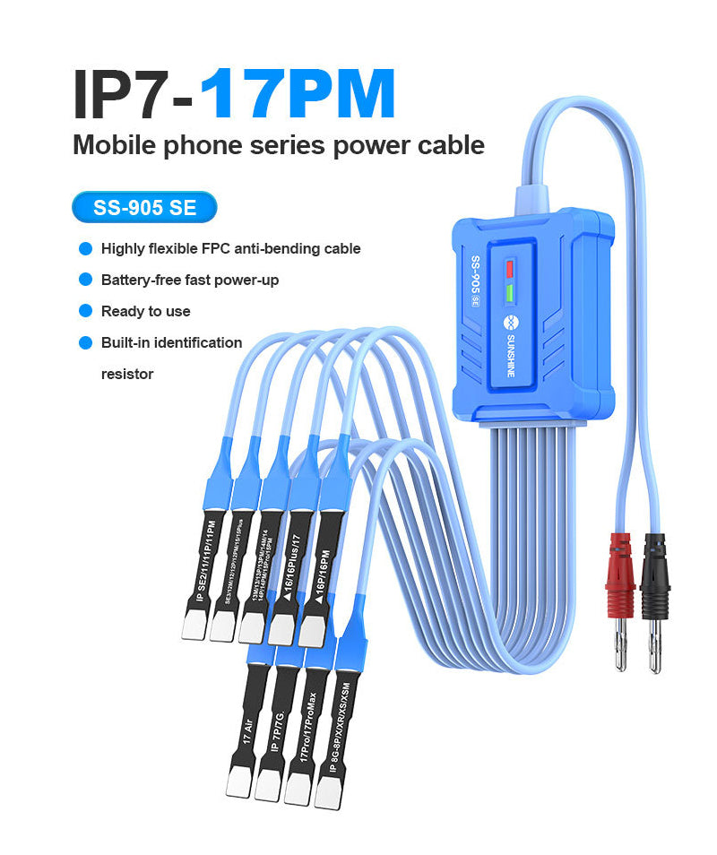 Kabel zasilający Sunshine SS-905 SE do Apple iPhone 7 - 17 Series