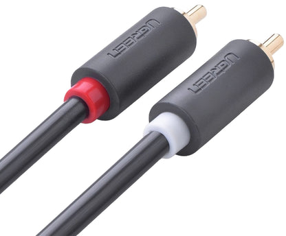Kabel Audio UGREEN AV104, 2 x RCA - 2 x RCA, 5m, Czarny
