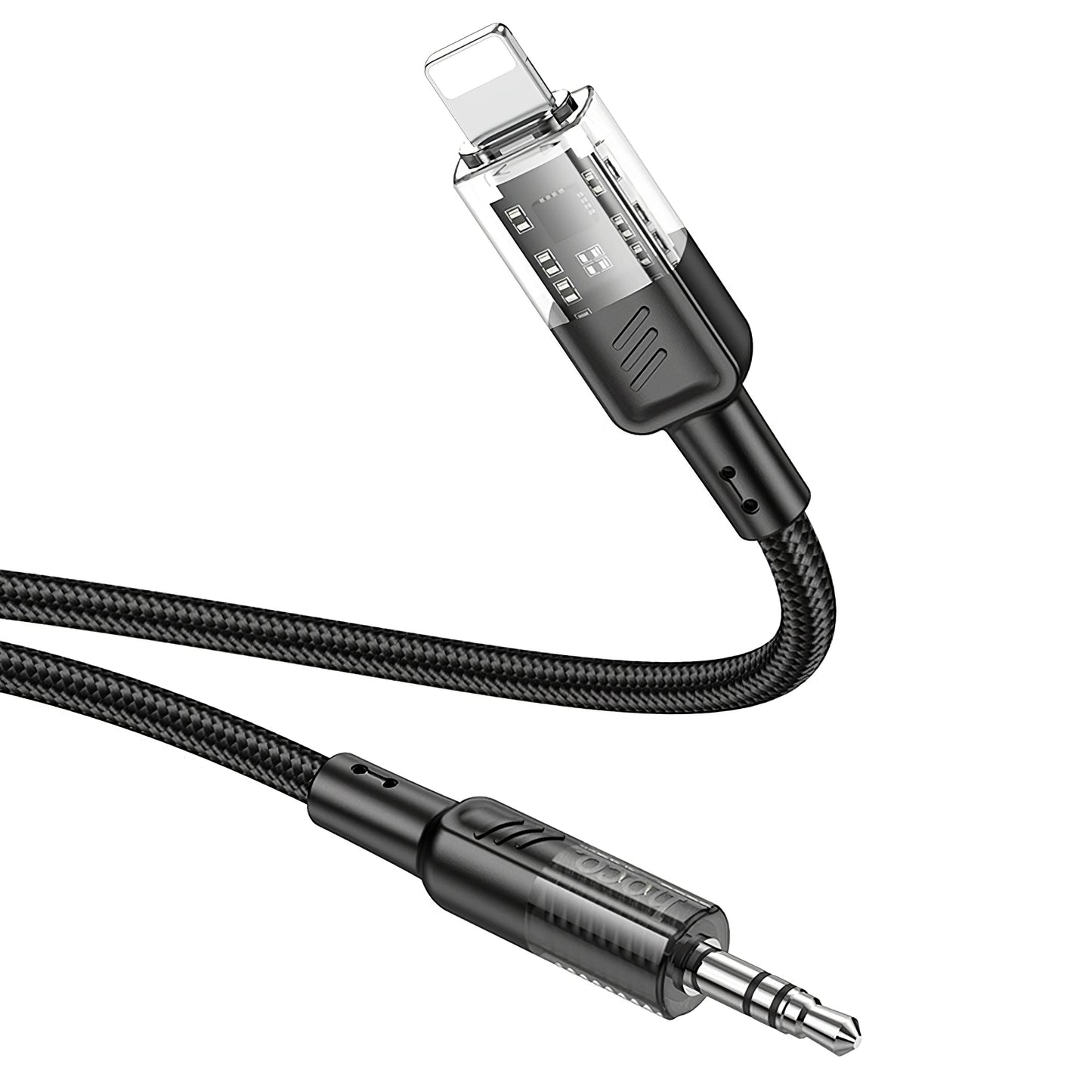 Kabel Audio Lightning - 3.5mm HOCO UPA27, 1.2m, Czarny
