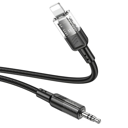 Kabel Audio Lightning - 3.5mm HOCO UPA27, 1.2m, Czarny