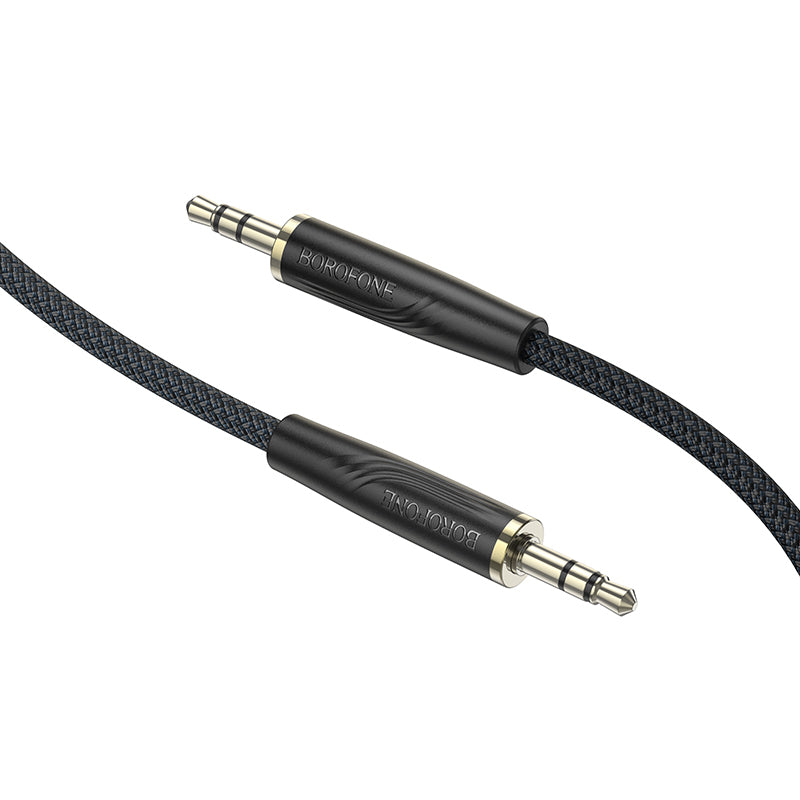 Kabel Audio 3.5mm - 3.5mm Borofone BL23 Refinado, 1m, Czarny