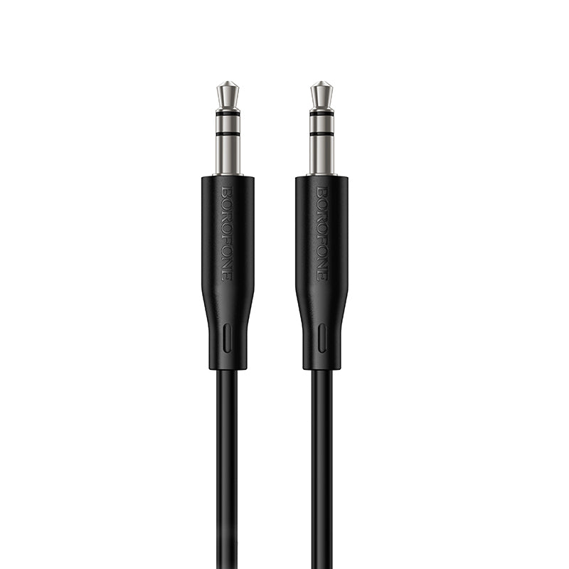 Kabel audio 3,5 mm - 3,5 mm Borofone BL26 Standard, 1 m, czarny