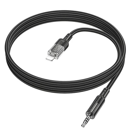 Kabel Audio Lightning - 3.5mm HOCO UPA27, 1.2m, Czarny