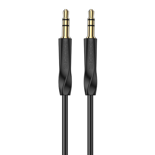 Kabel audio 3,5 mm - 3,5 mm BL16, 1 m, czarny 