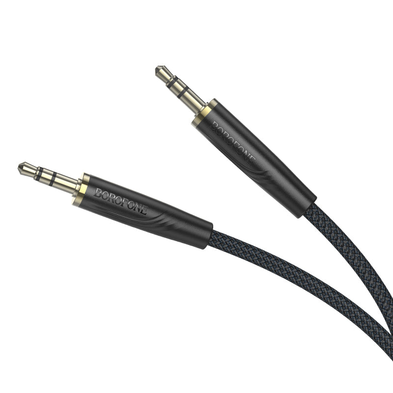 Kabel Audio 3.5mm - 3.5mm Borofone BL23 Refinado, 1m, Czarny