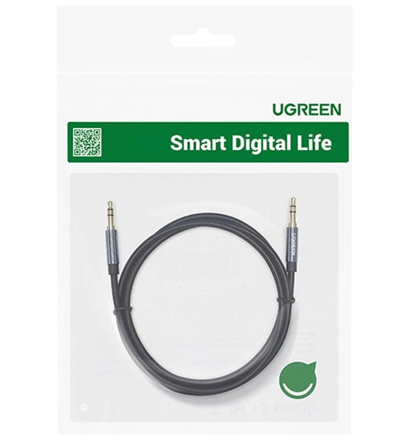 Kabel Audio 3.5mm - 3.5mm UGREEN AV112, 1m, Niebieski