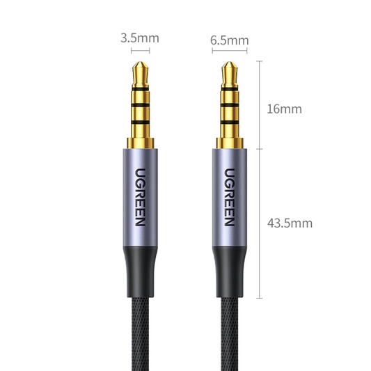 Kabel audio 3,5 mm - 3,5 mm UGREEN AV183, 1,5 m, czarny