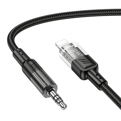 Kabel Audio Lightning - 3.5mm HOCO UPA27, 1.2m, Czarny