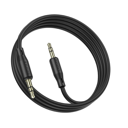 Kabel audio 3,5 mm - 3,5 mm BL18, 1 m, czarny 