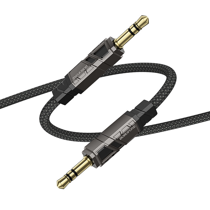 Kabel Audio 3.5mm - 3.5mm Borofone BL22 Dignity, 1m, Czarny