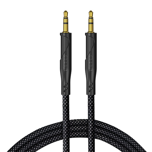 Kabel Audio 3.5mm - 3.5mm Lito LA02, 1m, Czarny