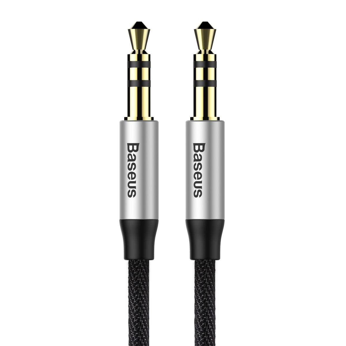 Kabel audio 3,5 mm - 3,5 mm Baseus Yiven Yiven M30, 1 m, czarny CAM30-BS1 