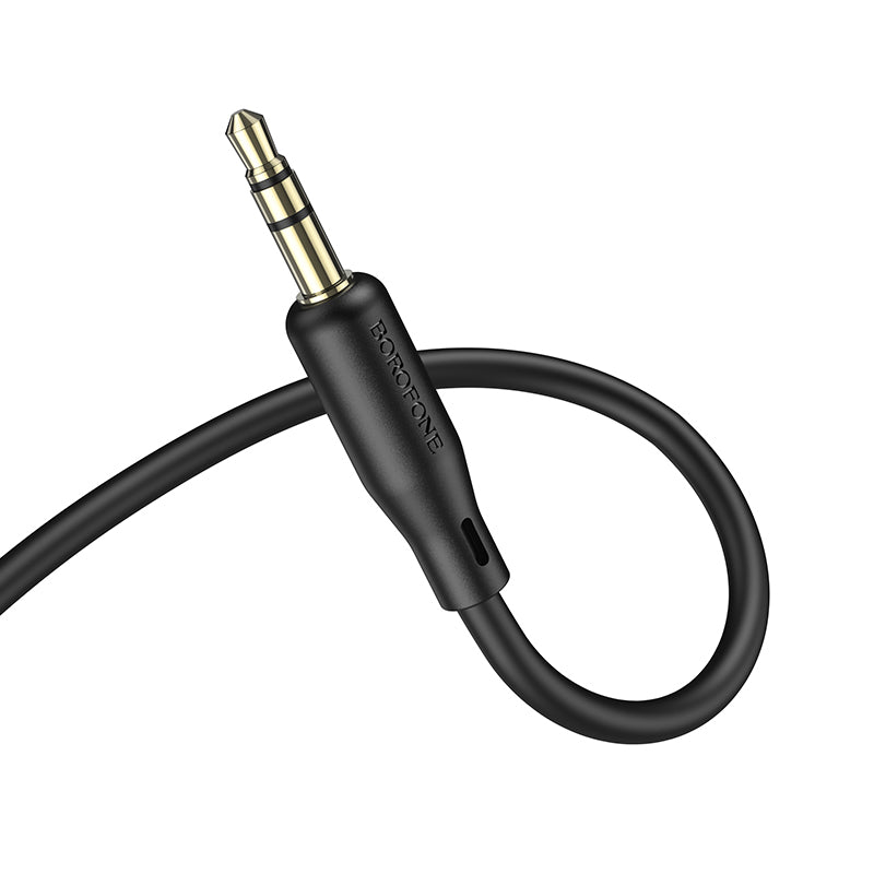 Kabel audio 3,5 mm - 3,5 mm BL18, 1 m, czarny 