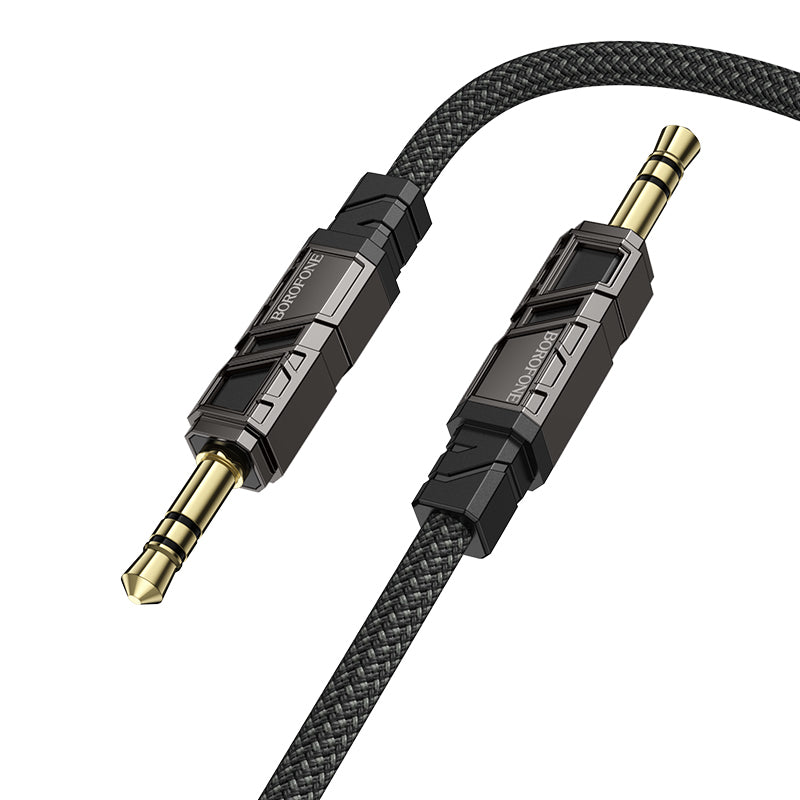 Kabel Audio 3.5mm - 3.5mm Borofone BL22 Dignity, 1m, Czarny