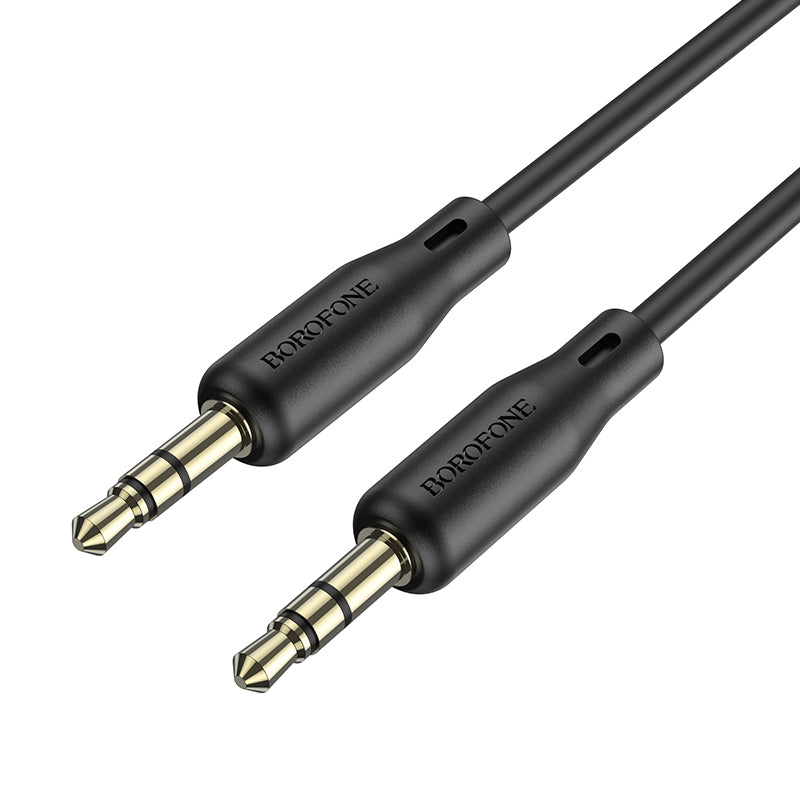 Kabel audio 3,5 mm - 3,5 mm BL18, 1 m, czarny 